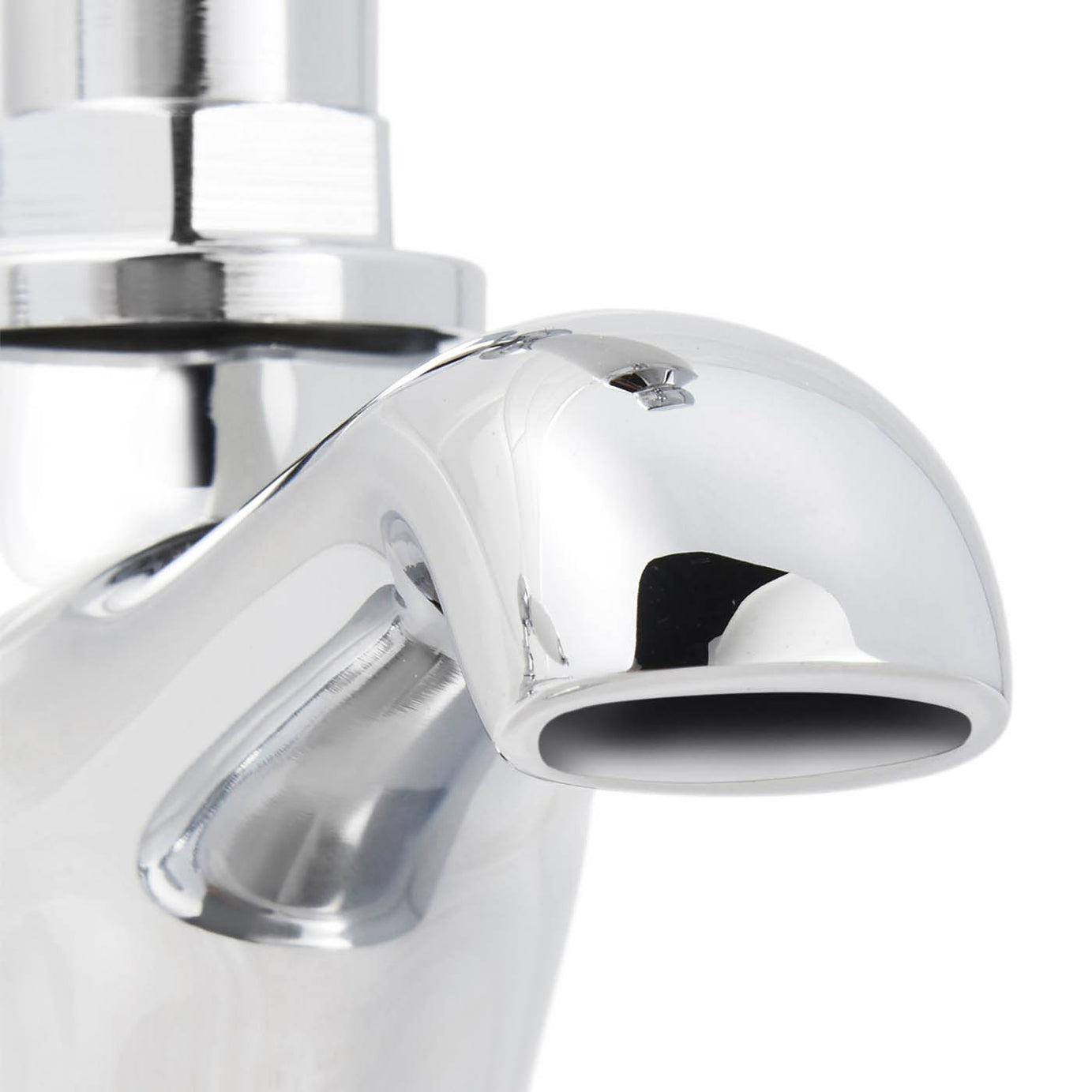 Bath Pillar Taps Traditional Bathroom Tub Filler Chrome Plated Brass Pair - Image 2