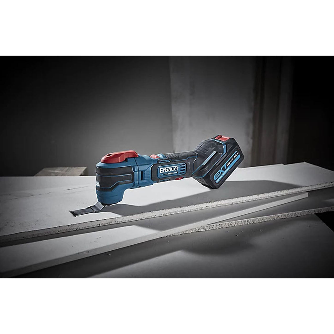 Erbauer Multi Tool Sander Cutter EMT18-Li-QC Cordless & Accessories 4Ah Li-ion - Image 5