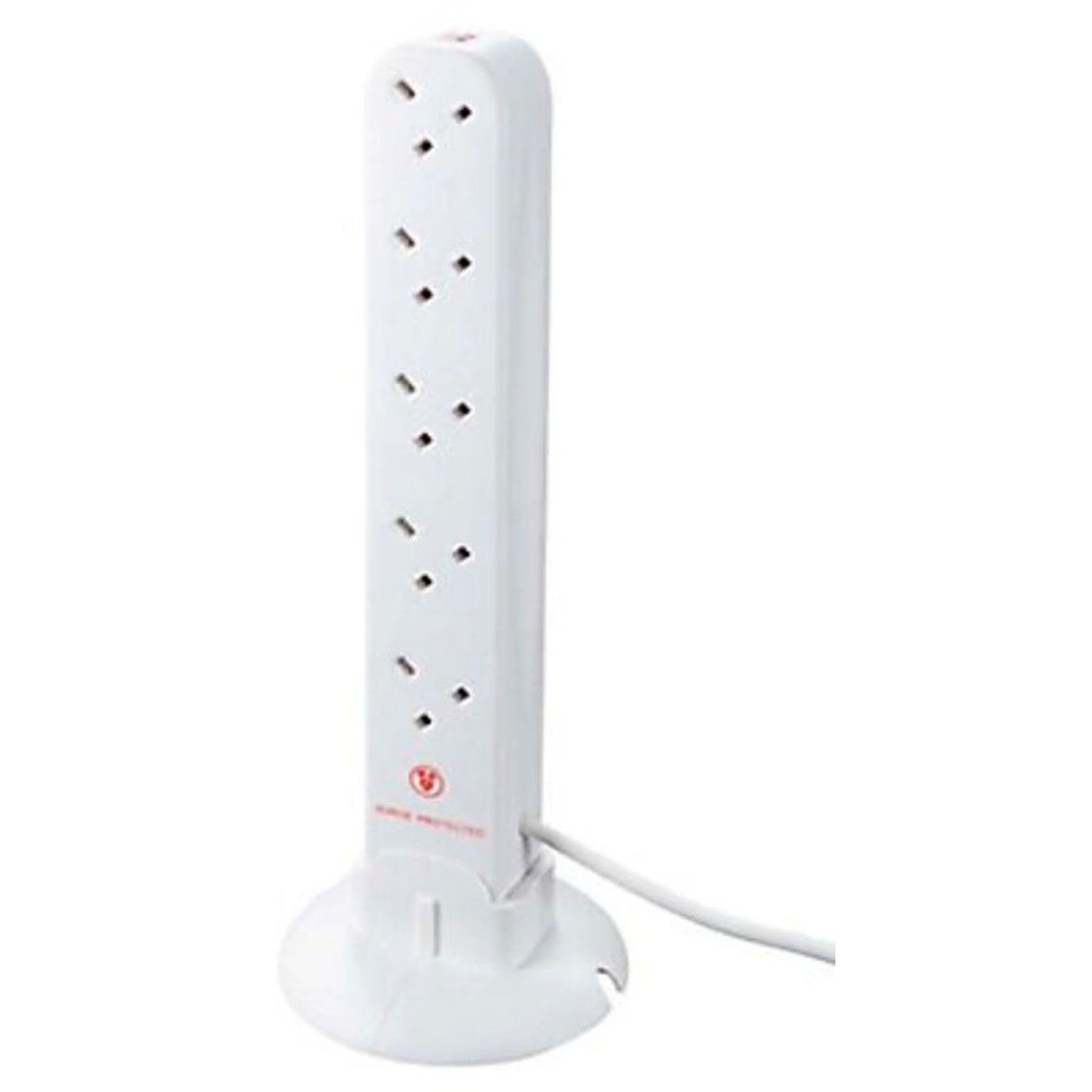 Masterplug Extension Lead 10 Socket Unswitched White 13A 2 USB Outlets Type A 1m - Image 2