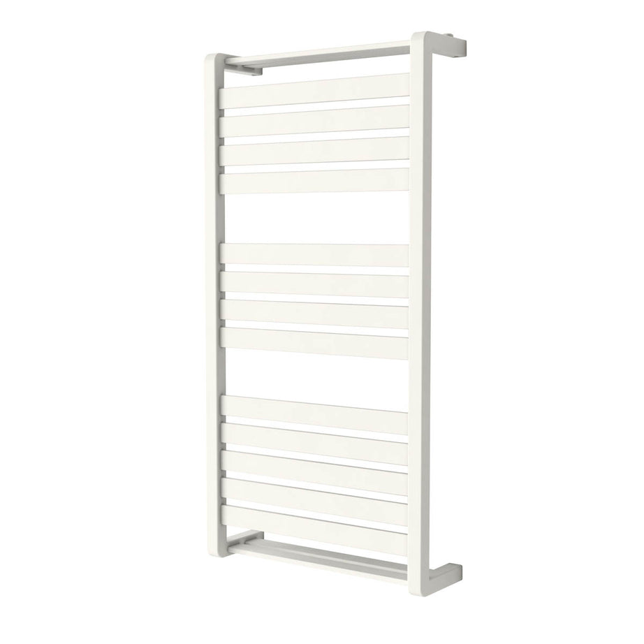 Towel Rail Radiator White Flat Bathroom Warmer Ladder Modern (H)100x(W)50cm - Image 1
