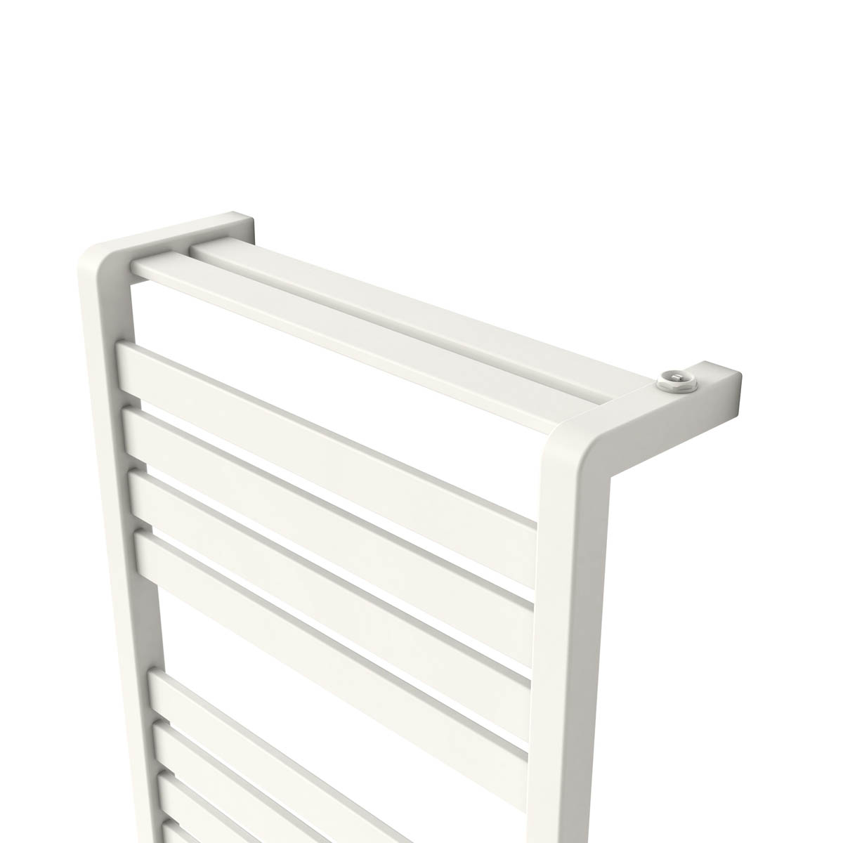 Towel Rail Radiator White Flat Bathroom Warmer Ladder Modern (H)100x(W)50cm - Image 7