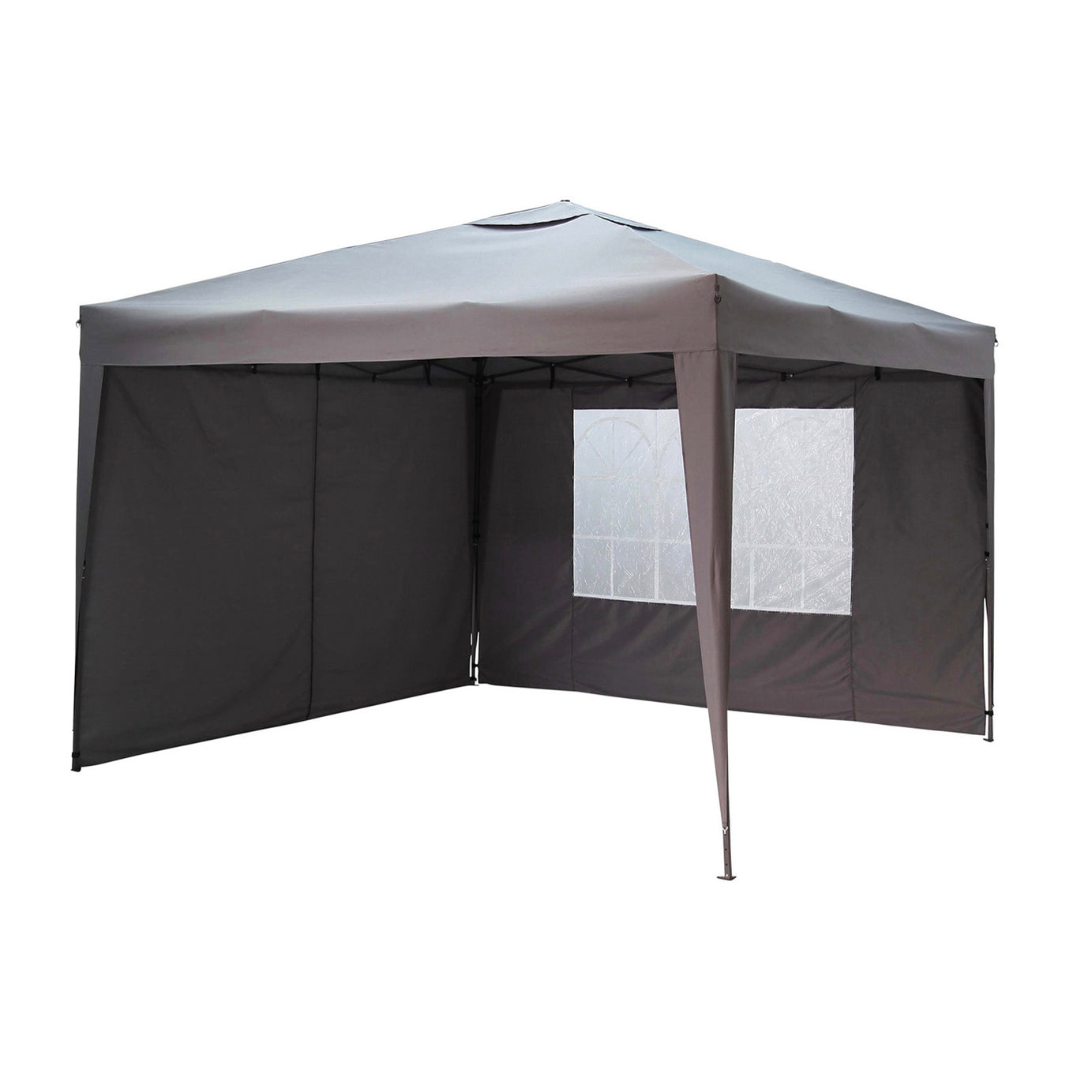 Tudy Grey Square Gazebo Garden Outdoor Party Shelter 3x2.53m - Image 1