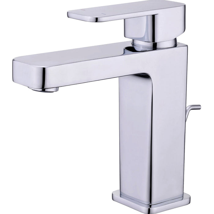 Basin Mixer Tap Pazar 1 Lever Chrome-Plated Contemporary Bathroom With Waste - Image 3