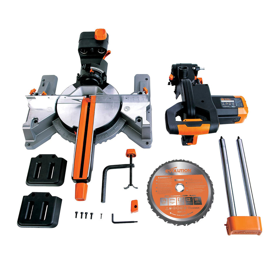 Evolution Corded Electric Mitre Saw Single Bevel R255SMS 2000W 240V 255mm - Image 2