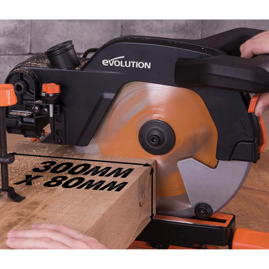 Evolution Corded Electric Mitre Saw Single Bevel R255SMS 2000W 240V 255mm - Image 3