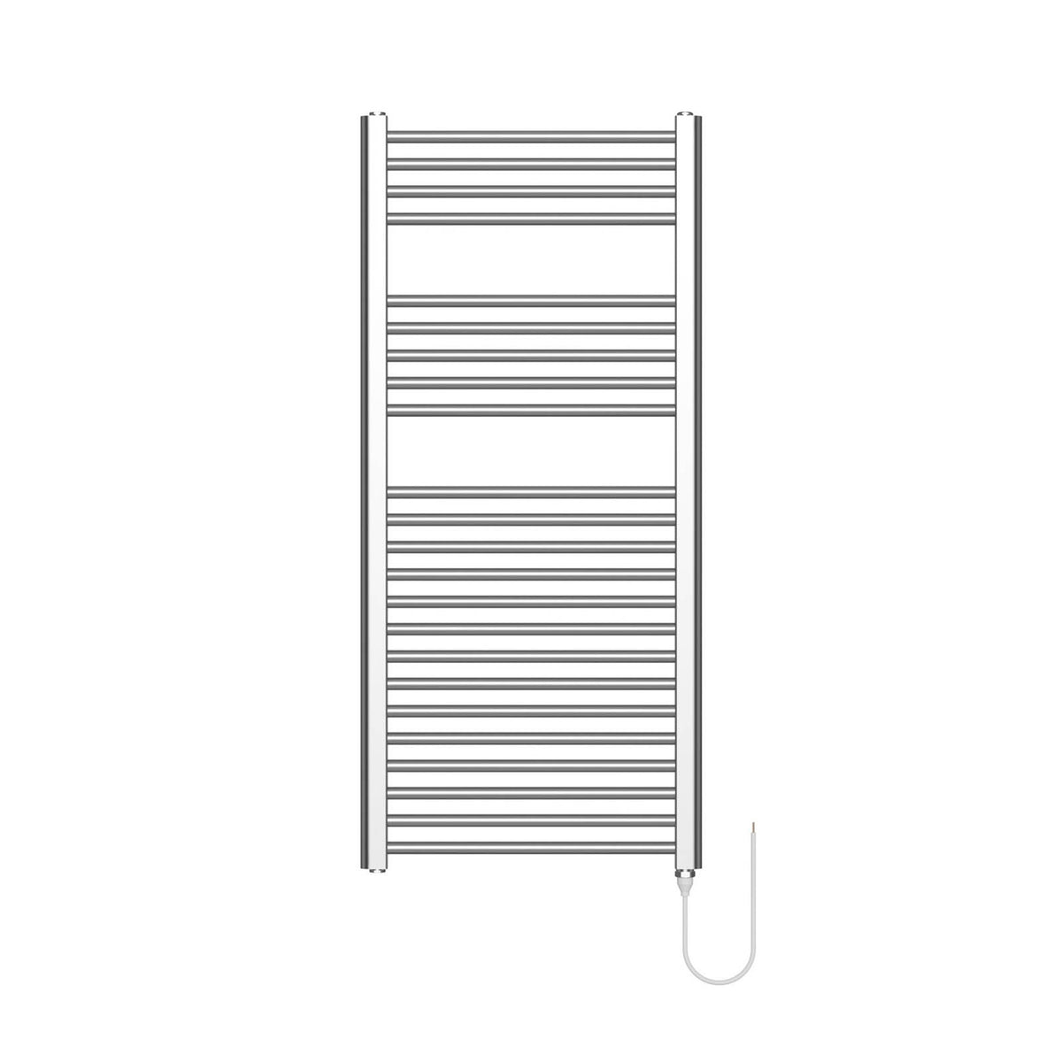 Flomasta Towel Rail Radiator Electric Warmer Chrome Bathroom (W)500 x (H)1100mm - Image 2