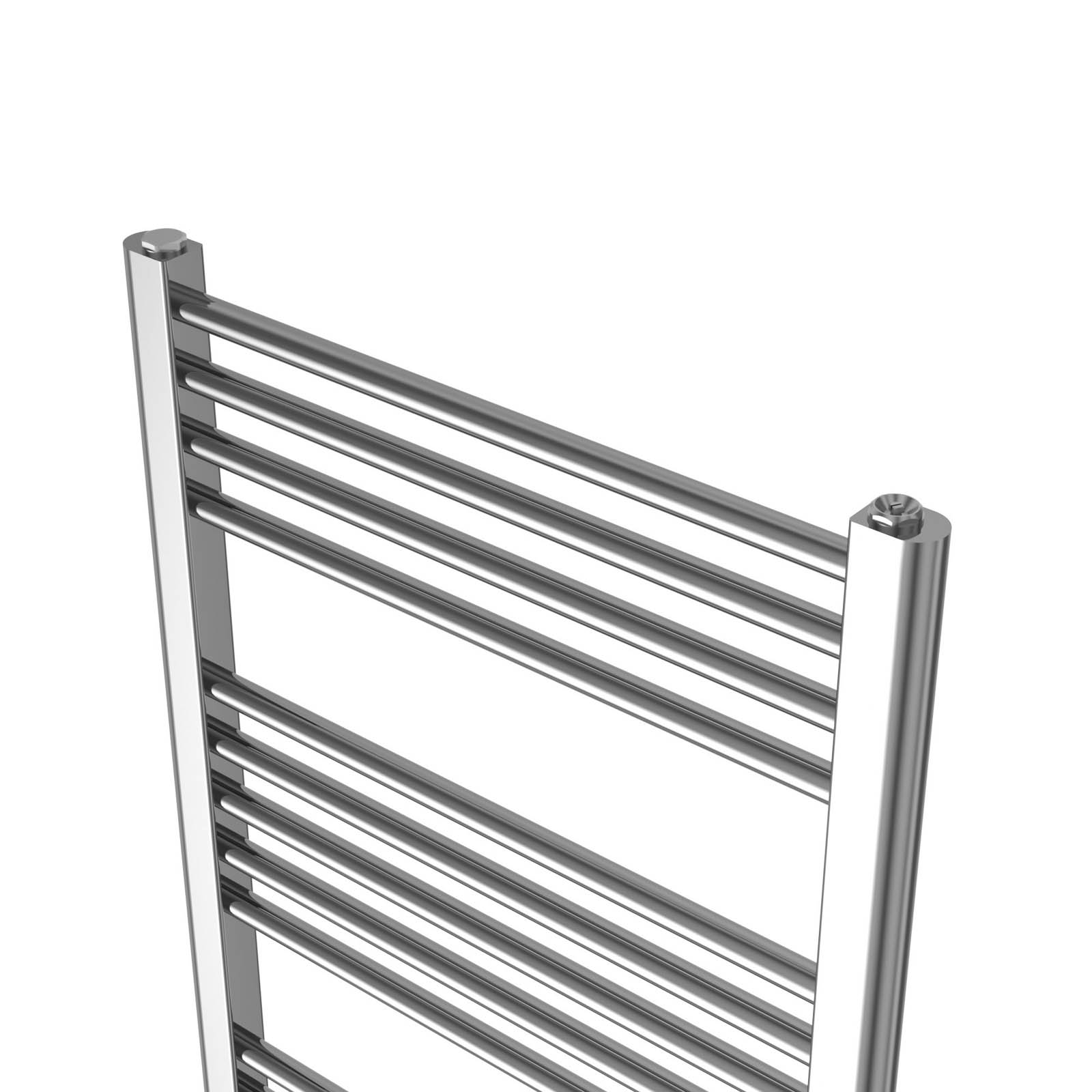 Flomasta Towel Rail Radiator Warmer Electric Chrome Flat  (W)500mm x (H)1100mm - Image 4