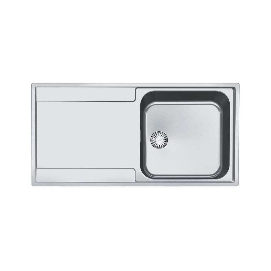 Kitchen Sink 1 Bowl Stainless Steel Right Hand Drainer Waste Rectangular - Image 1