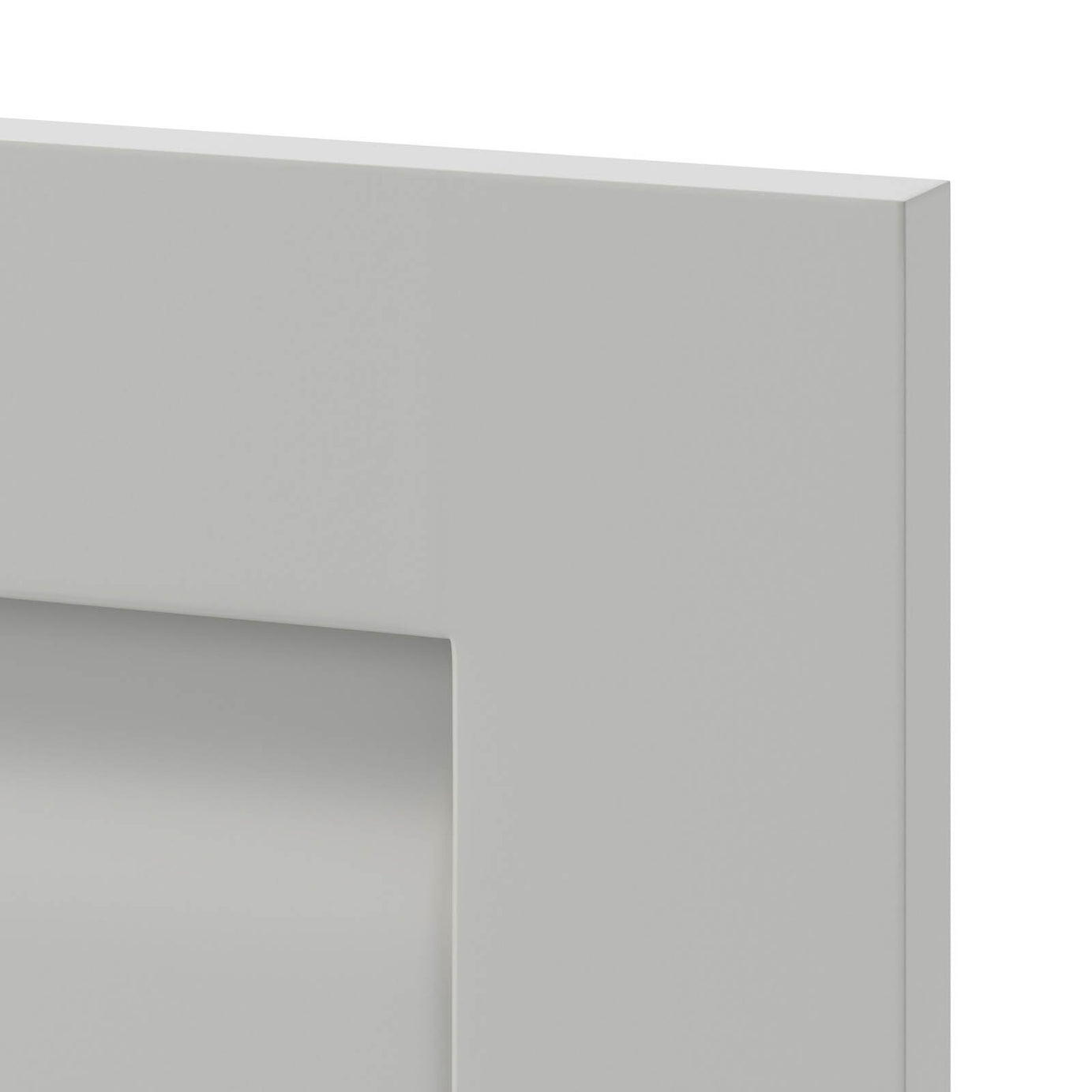 GoodHome Garcinia Integrated handle Matt grey Shaker Highline Cabinet door (W)600mm (H)715mm (T)20mm - Image 5