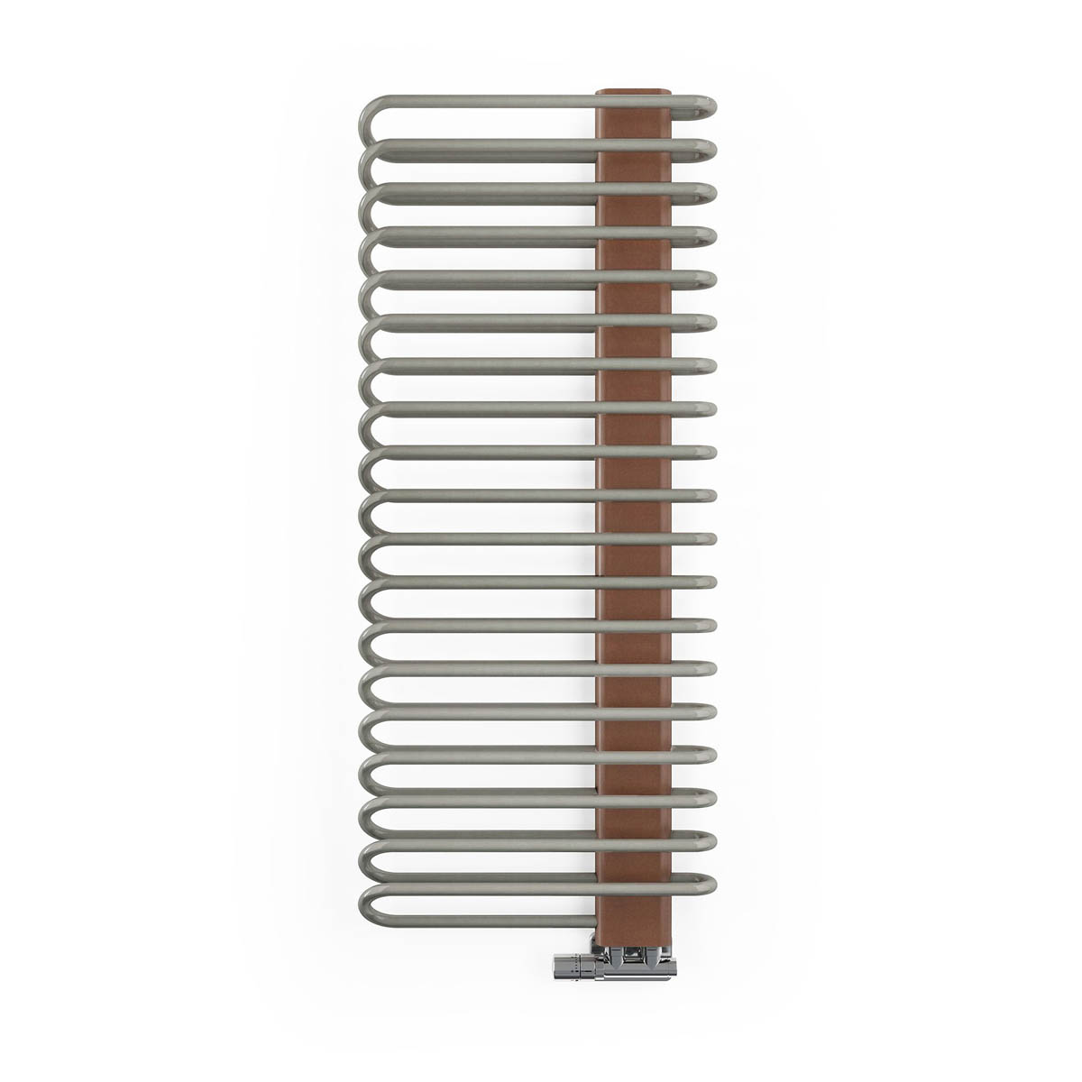 Terma Towel Warmer Radiator Vertical Nickel Gloss Copper (W)500mm x (H)1200mm - Image 1