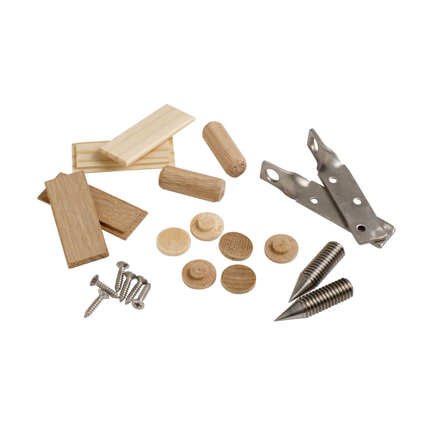 Handrails Landing Connector To Newel Post Fixing Kit Polished Metal Set Of 2 - Image 1