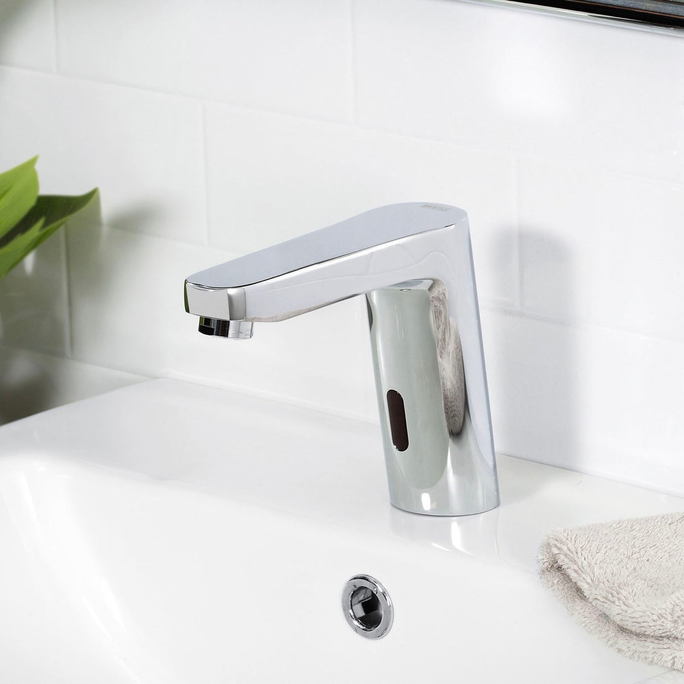 Basin Mixer Tap Sensor Bathroom Deck Mount Hands Touch Free Modern Chrome Brass - Image 3