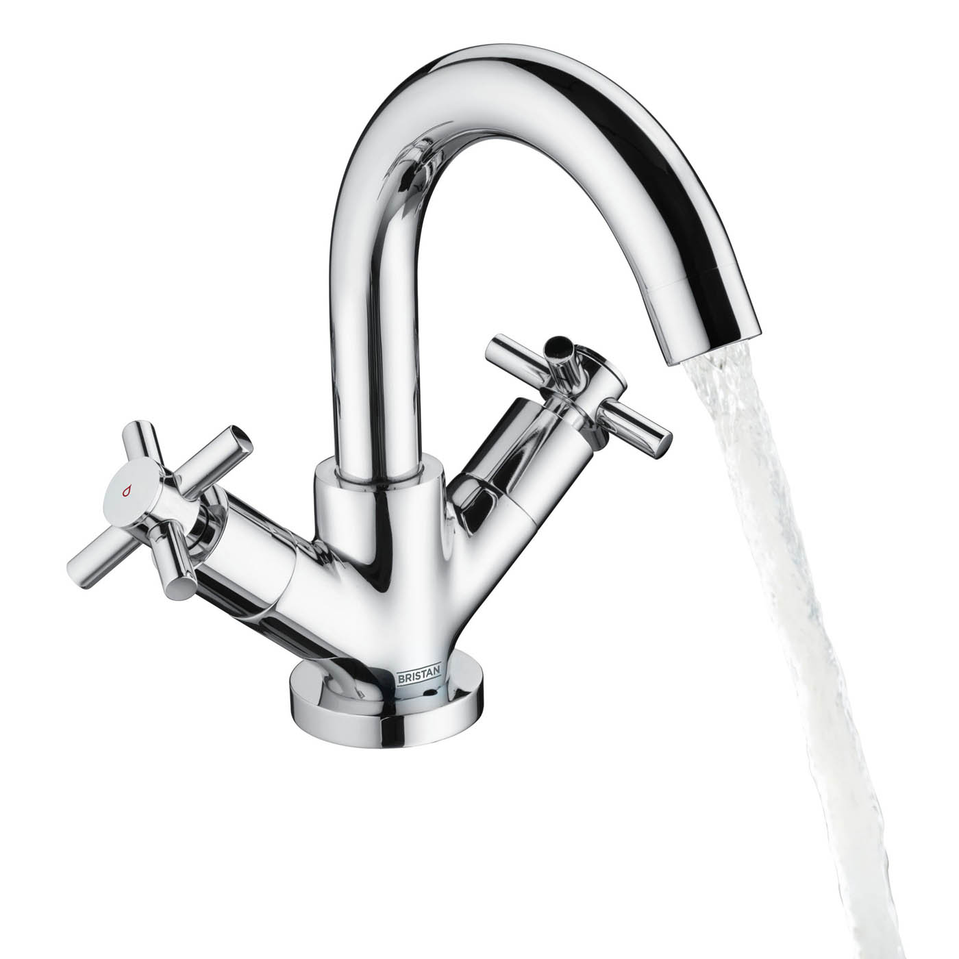 Bristan Bathroom Basin Tap Mixer Chrome Ceramic Disc ¼ Turn Waste Contemporary - Image 4