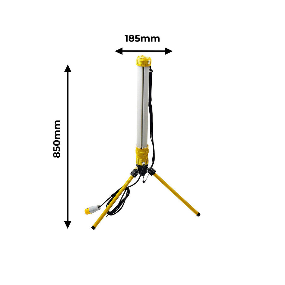 Luceco Work Light Tripod Integrated LED 360° Open Area 110V Foldable Portable - Image 3
