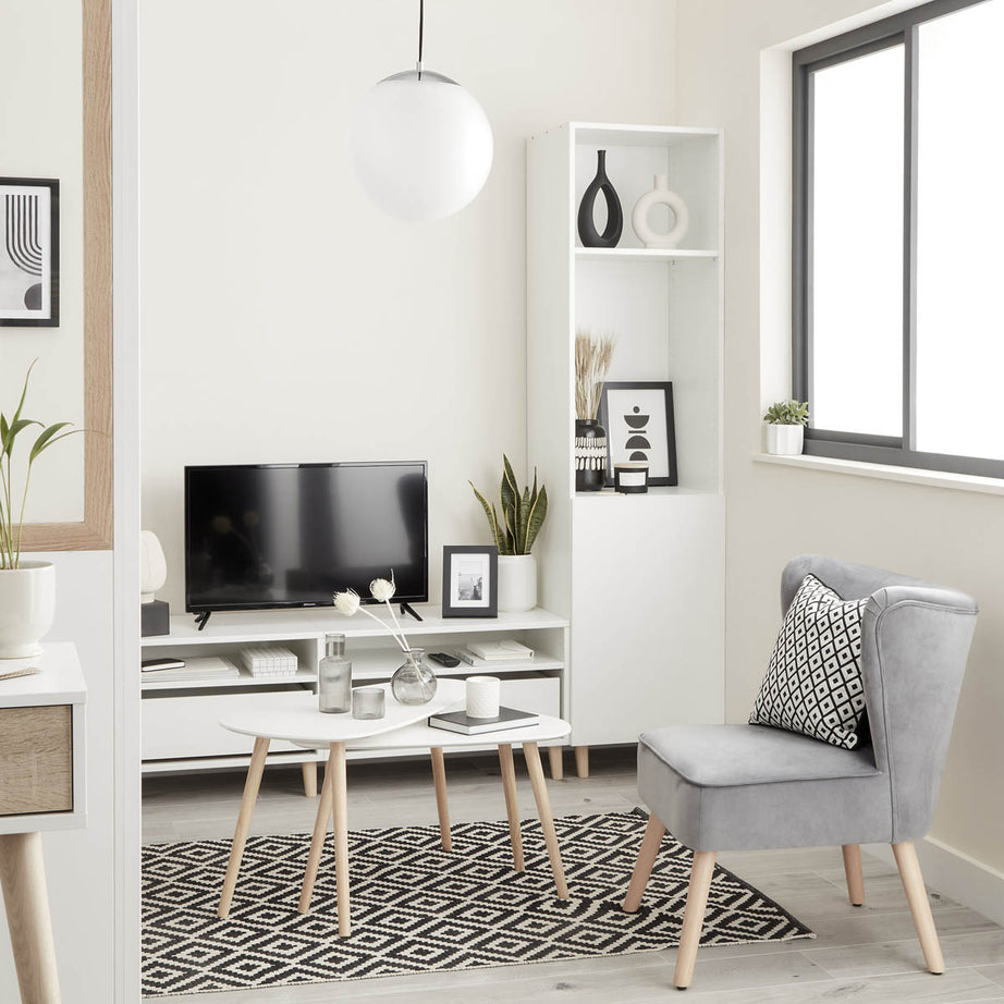 Zorita Occasional Chair Grey Velvet Effect Anti Slip (H)830mm (W)650mm (D)715mm - Image 2