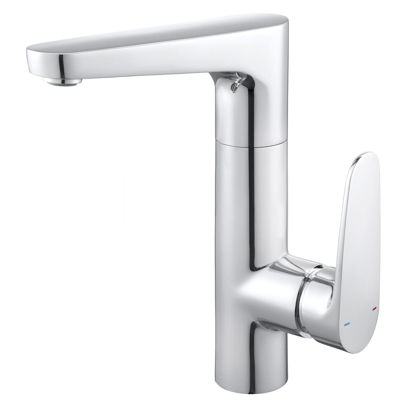 Basin Tap Mono Mixer Chrome Tall Single Lever Ceramic Cartridge Modern Bathroom - Image 1