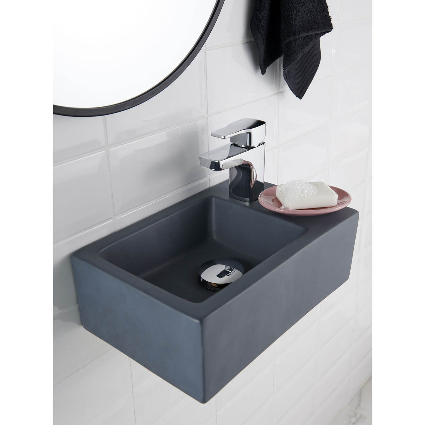 Bathroom Basin Tap Mono Mixer Chrome Single Lever Brass Small Square Faucet - Image 4