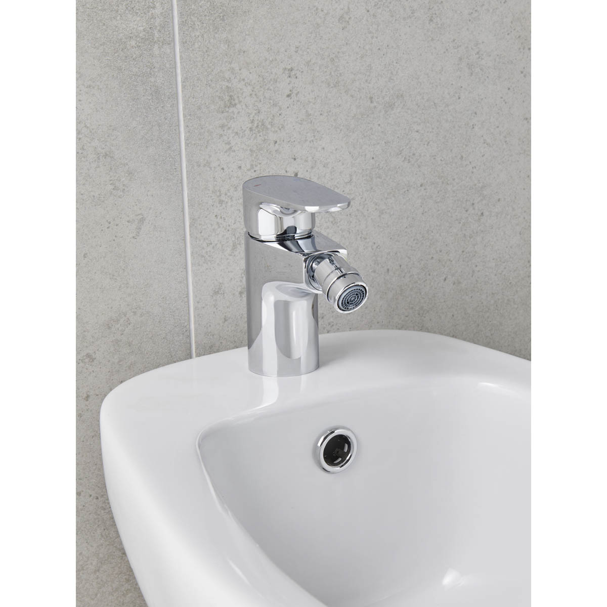 Bidet Tap Mono Mixer Chrome Round Single Lever Pop Up Waste Bathroom Modern - Image 6