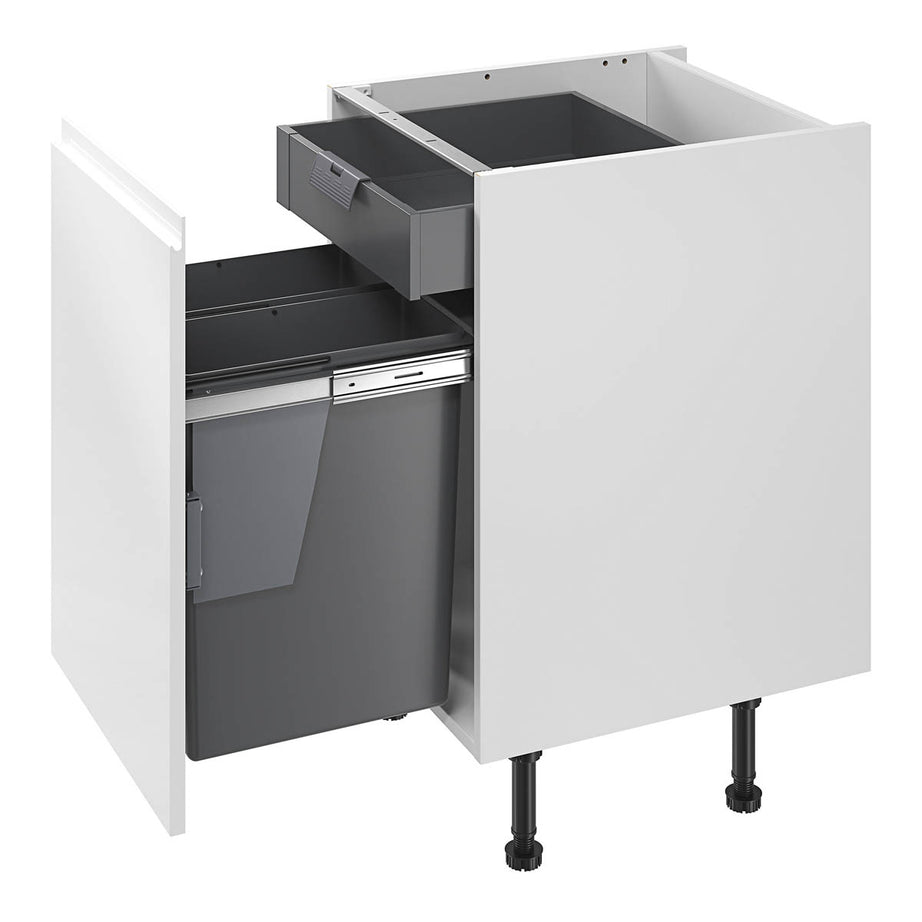 Kitchen Pull Out Waste Bin Integrated For Cabinet Anthracite Rectangular 58L - Image 4