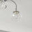 Ceiling Light 3 Way Transparent Beaded Glass Chrome Bedroom Living Room Modern - Image 4