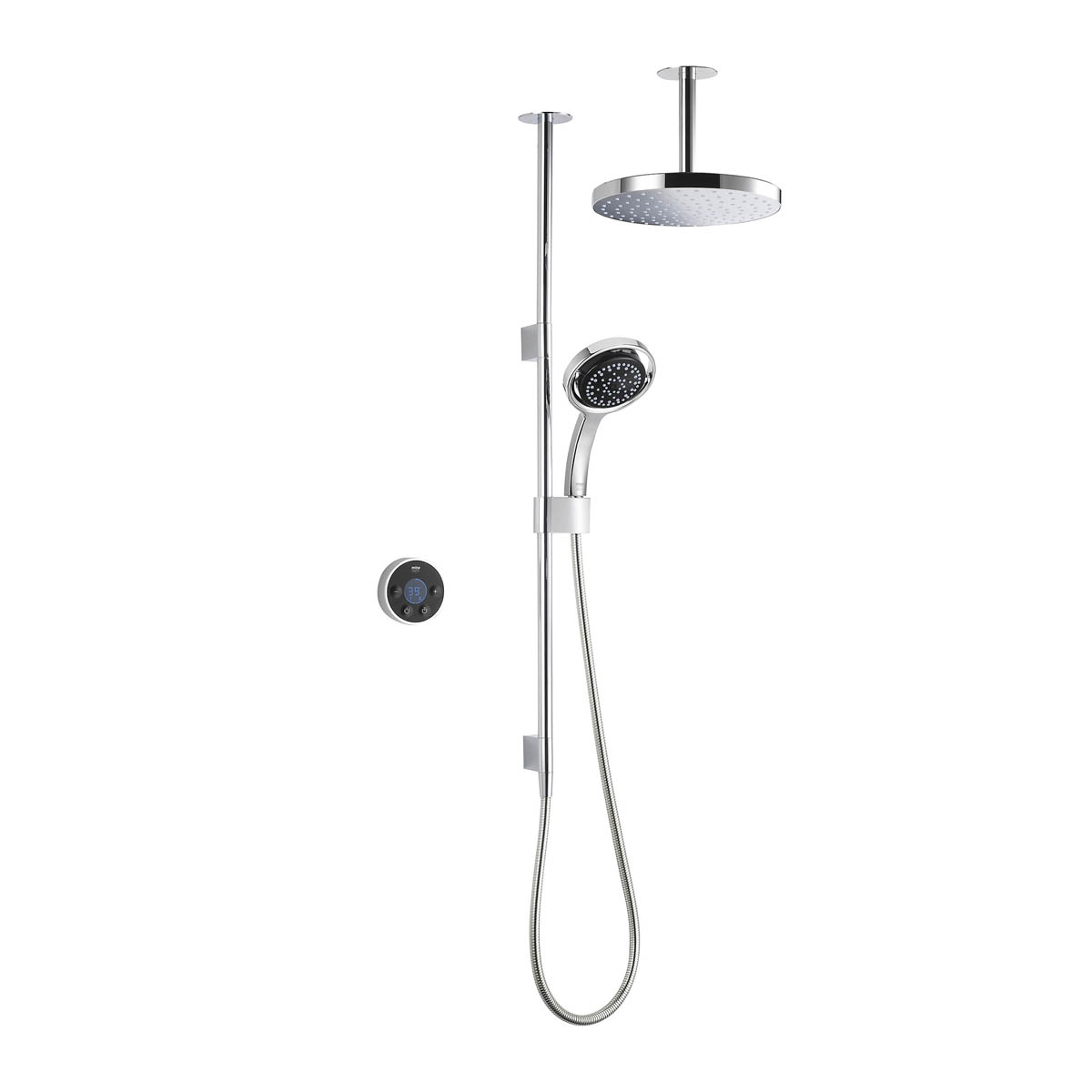 Mira Dual Mixer Shower 4 Spray Pattern Chrome Effect Digital Thermostatic - Image 1