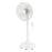 Pedestal Floor Fan White 14" Oscillating Telescopic Portable Freestanding 45W - Image 1