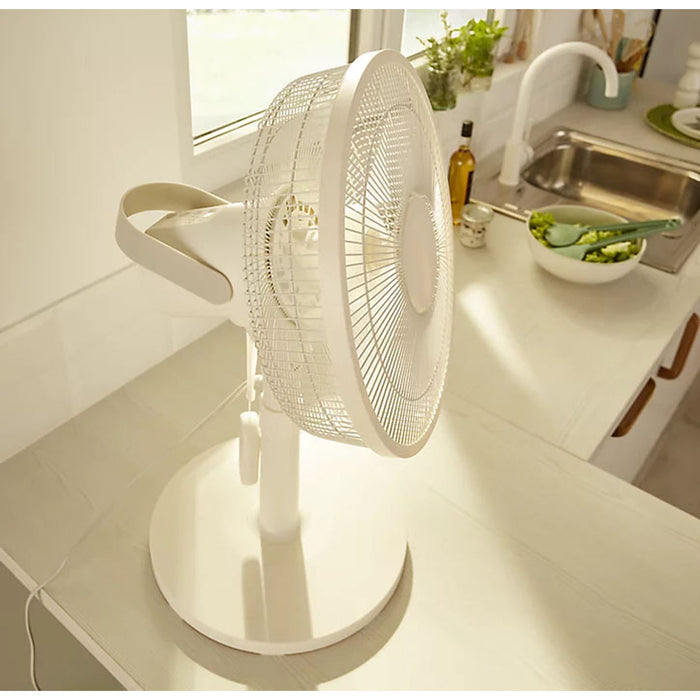 Table Fans White 14" Oscillating Portable Freestanding Cooling Desk Cool Air 40W - Image 2