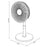 Table Fans White 14" Oscillating Portable Freestanding Cooling Desk Cool Air 40W - Image 3
