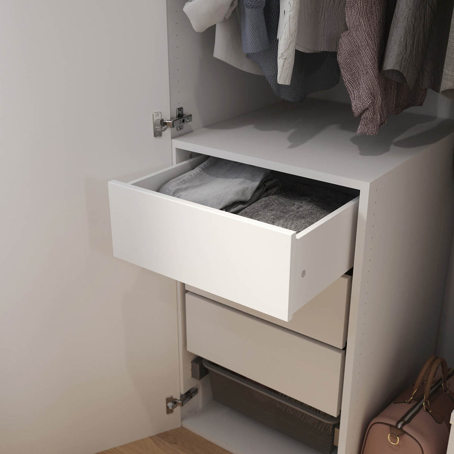Cabinet Internal Drawer White Slab Soft Close (H)170mm (W)464mm (D)500mm - Image 2