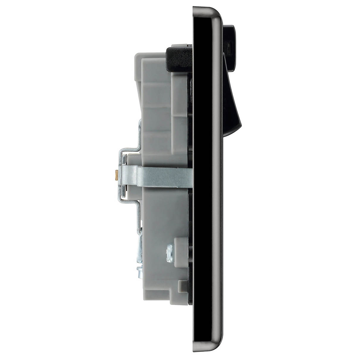 Switched Wall Socket USB Charging Port Wifi 2 Gang Double Black Nickel 13A - Image 5