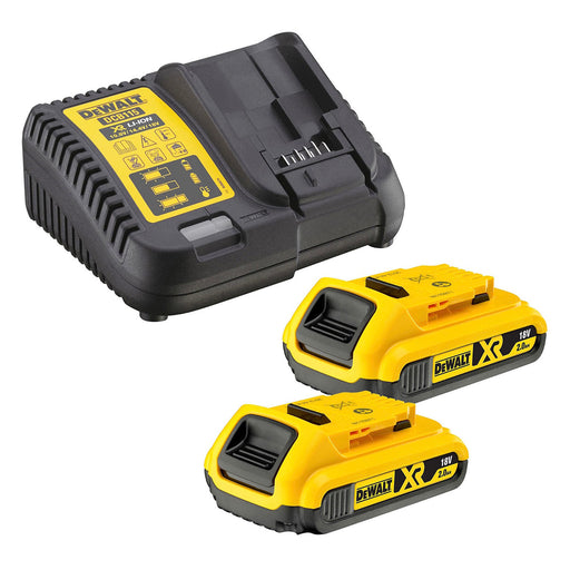 Dewalt Battery Pack of Two 18V 2.0Ah XR Li-Ion DCB183 With Charger DCB115-GB - Image 1