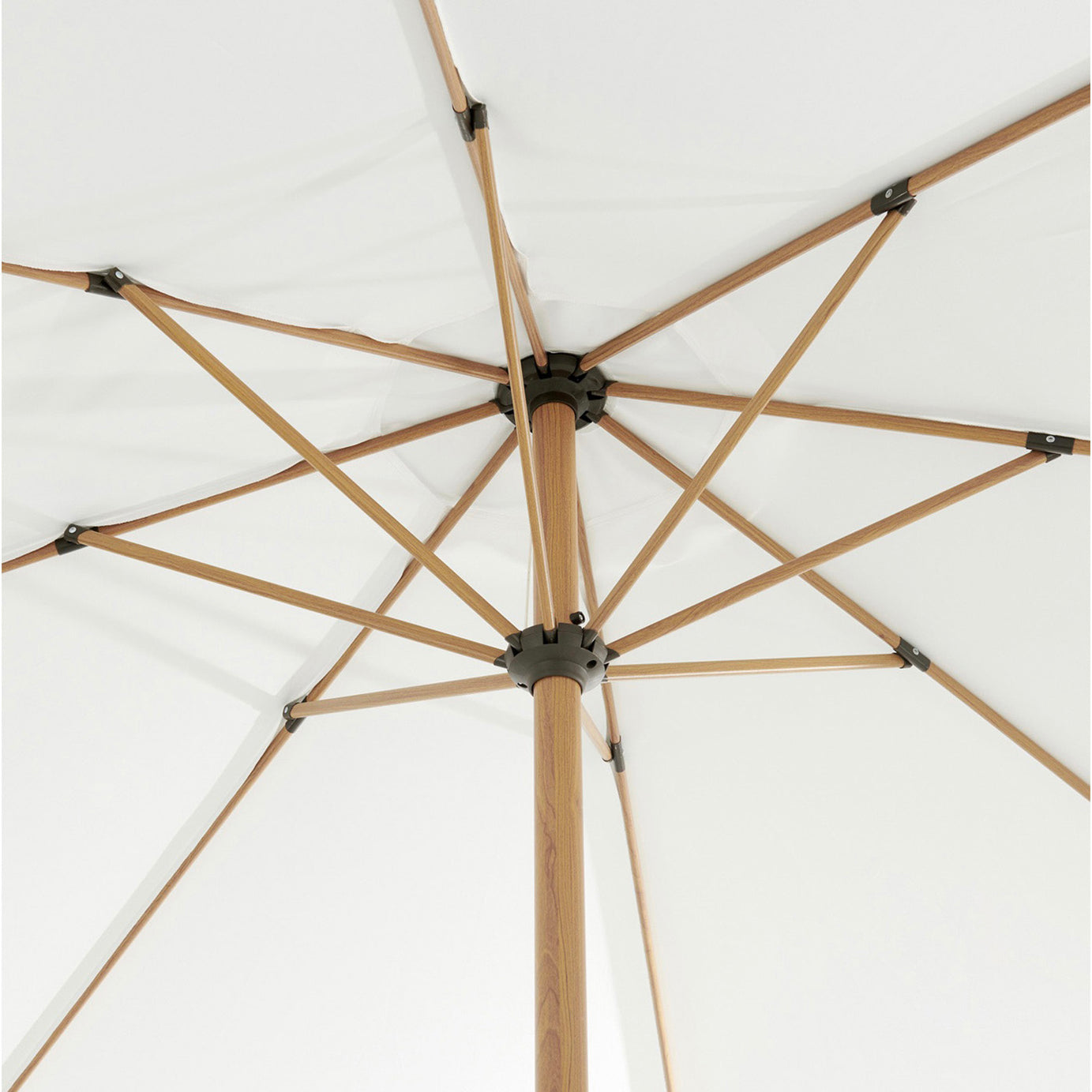 Parasol Garden 3m Bright White Patio Outdoor Market Sun Shade - Image 4