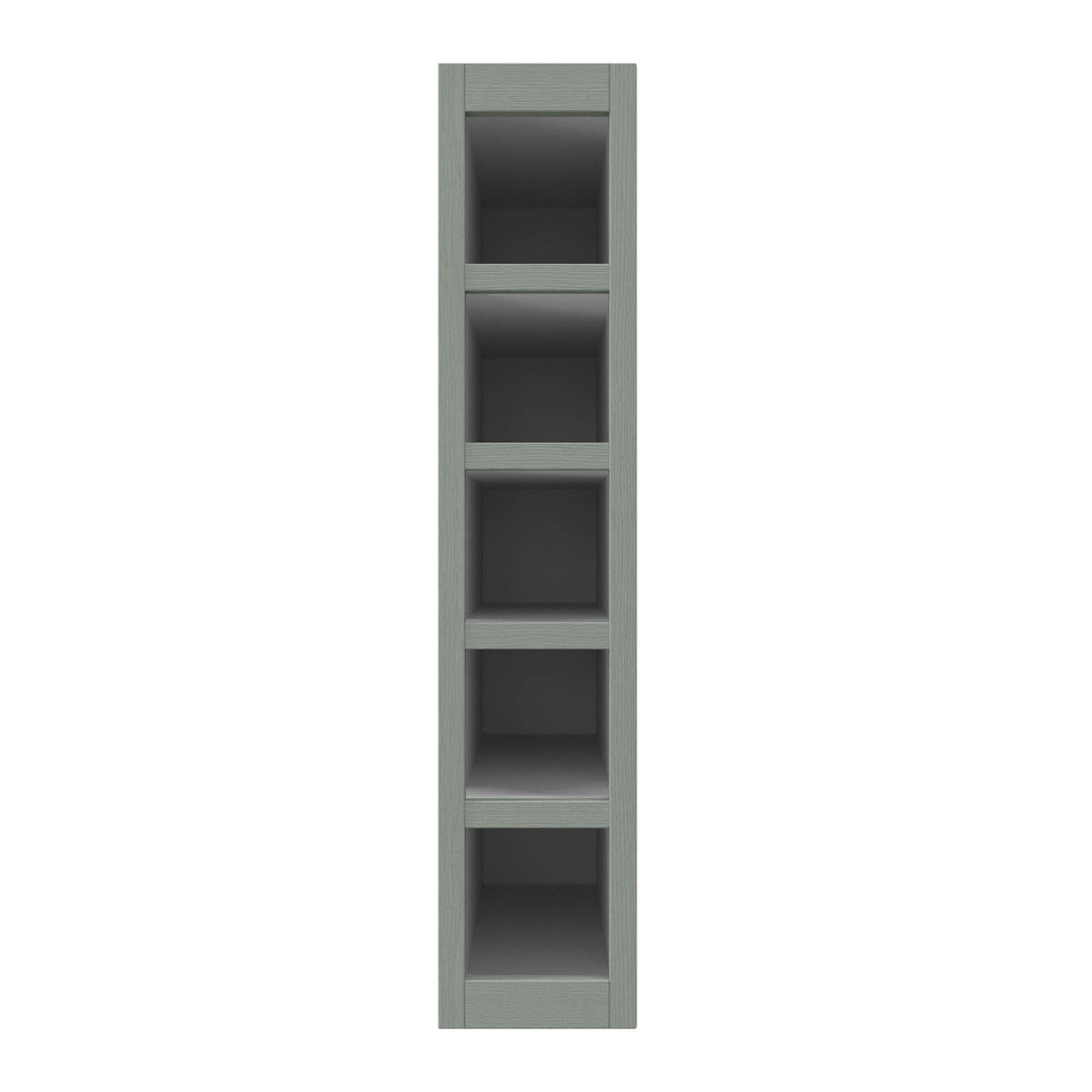 Kitchen Wine Rack Cabinet Fascia Wood Matt Reed Green (H)715mm(W)147mm - Image 7