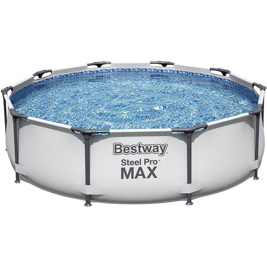 Bestway Swimming Pool Set Steel Pro Max Round Above Ground Outdoor 3.05m x 0.76m - Image 1