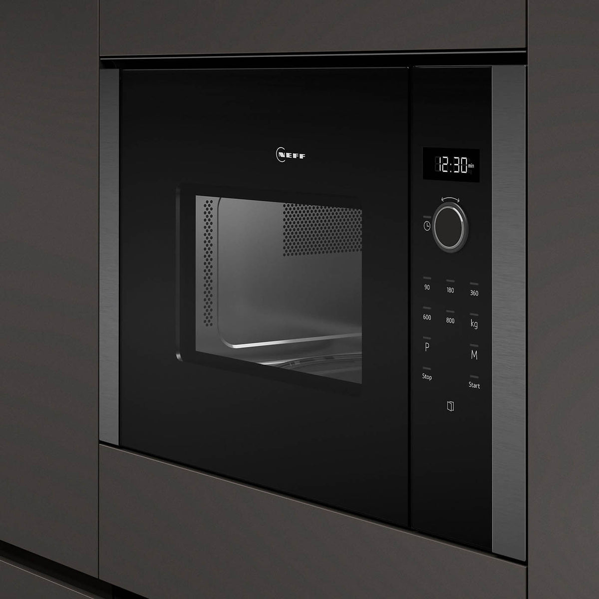 NEFF Microwave Built-In N50 HLAWD23N0B LED-Display Touch Control 20L Black 800W - Image 1