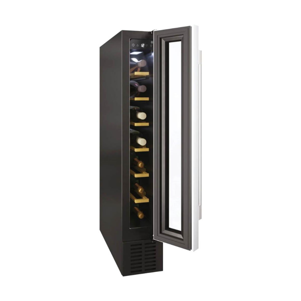 Hoover Wine Cooler Fridge Black HWCB15 UK/1 Holds 7 Bottles Reversible Door - Image 1
