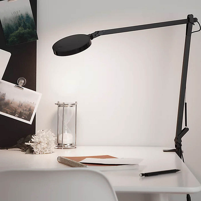 LED Desk Lamp Clip-on Matt Black Dimmable Warm White 400lm Touch Switch Indoor - Image 2
