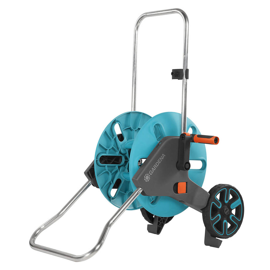 Hose Reel Trolley Freestanding Empty Cart Wheeled Medium Duty Right Left Handed - Image 5