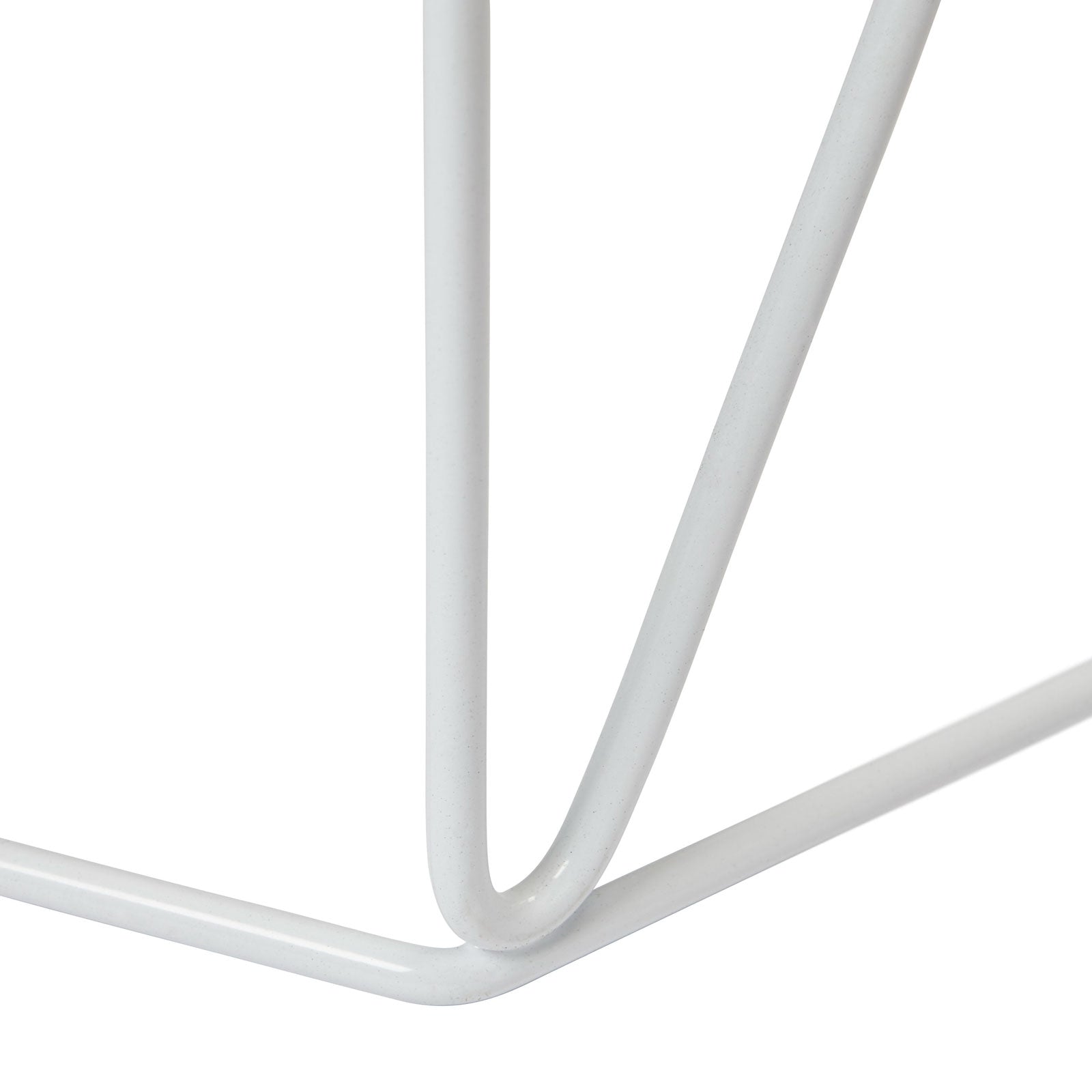 Side Table White Marble Effect Living Room Bedside Sofa Contemporary Set Of 2 - Image 4