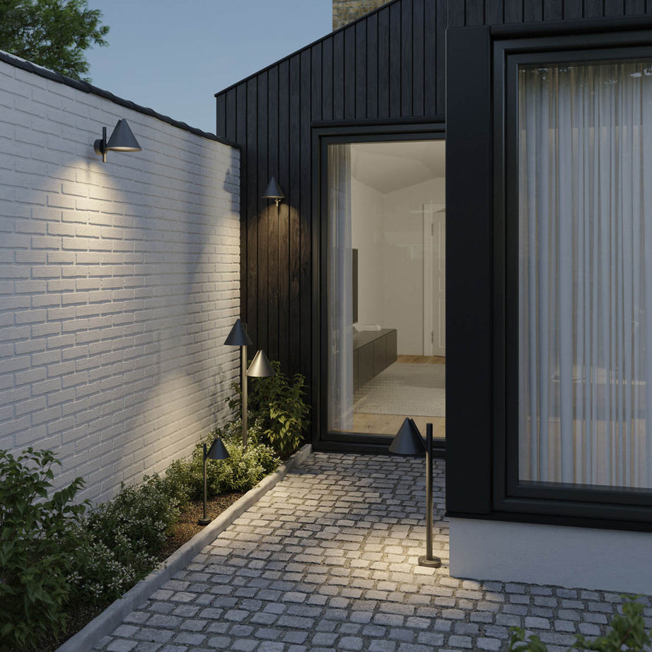 Outdoor Post Light Integrated LED Neutral White Aluminium Plastic Black (H)700mm - Image 3