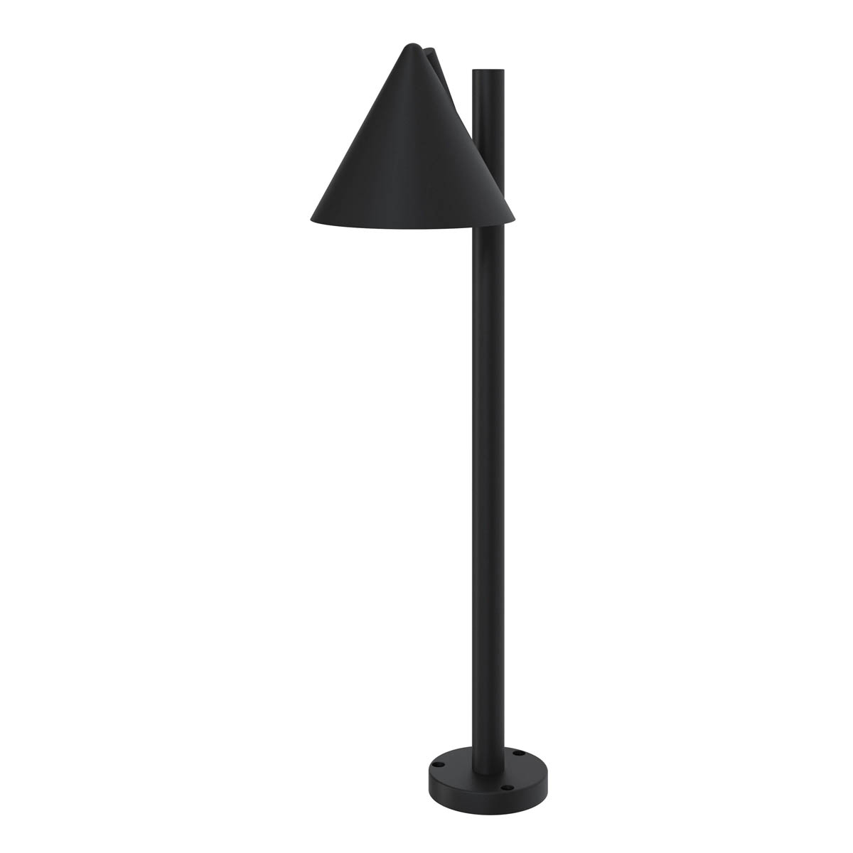 Outdoor Post Light Integrated LED Neutral White Aluminium Plastic Black (H)700mm - Image 2