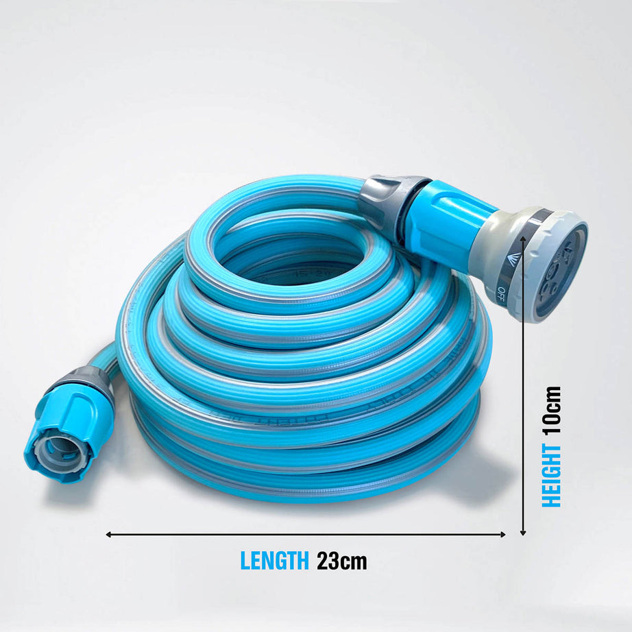 Garden Hose Pipe Set 40m Its Magic Blue Extendable Flexible Water Spray Gun - Image 3