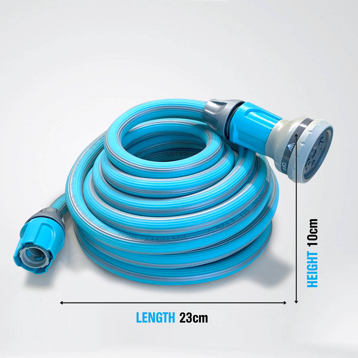 Garden Hose Pipe Set 40m Its Magic Blue Extendable Flexible Water Spray Gun - Image 3