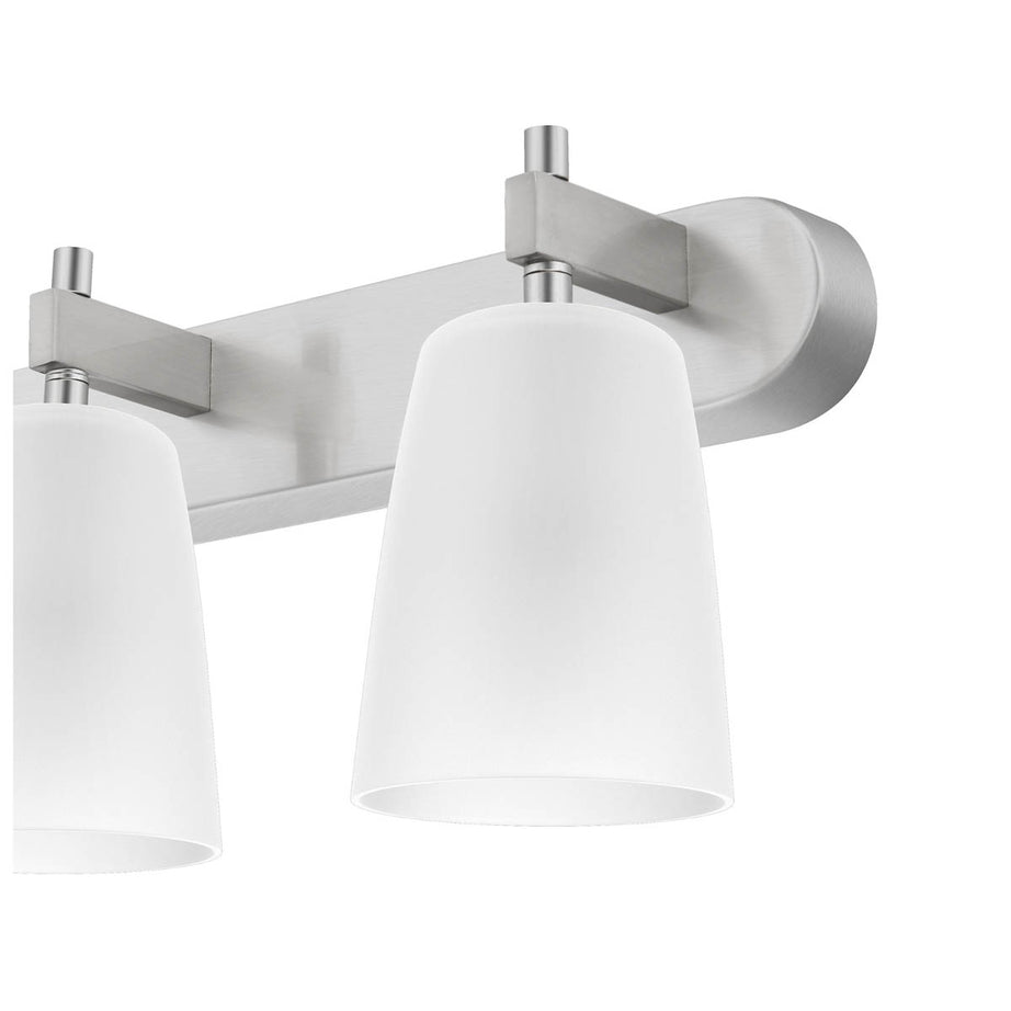 Quadryx Spotlight Bar 3 Way Wall Aesthetic Modern Multi Arm Frosted Shades - Image 5