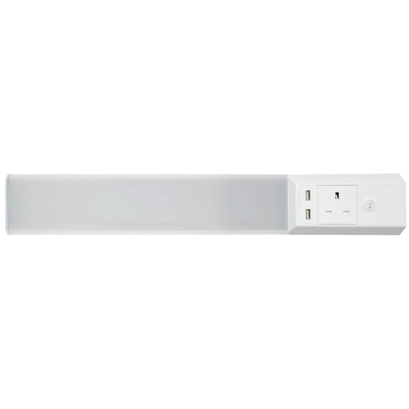 Cabinet Light White 2 USB Outlets Indoor Lamp Kitchen Wardrobe Bookcase - Image 1