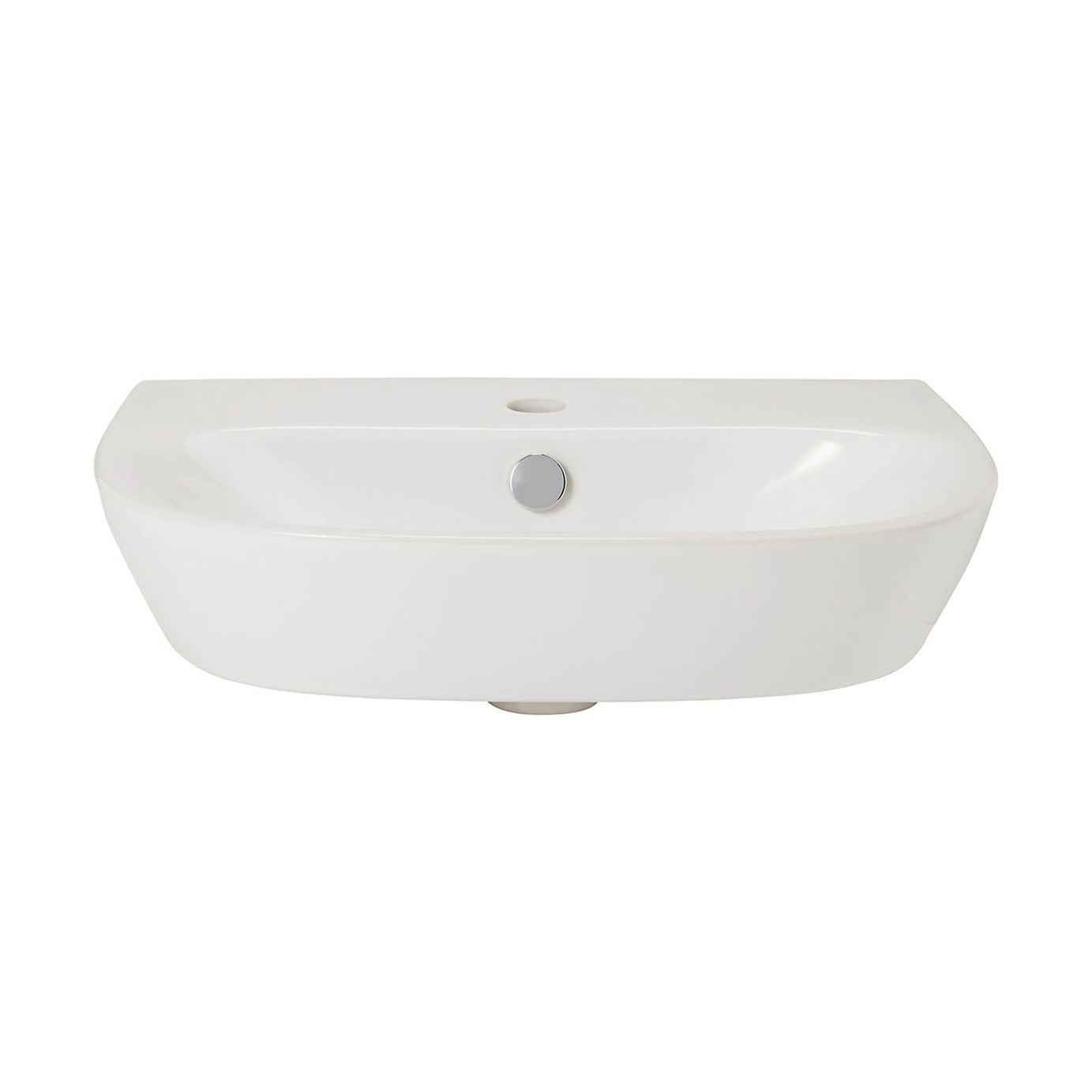 GoodHome Malo Full Pedestal Basin 54.5cm Oval Gloss White 1 Tap Hole - Image 3