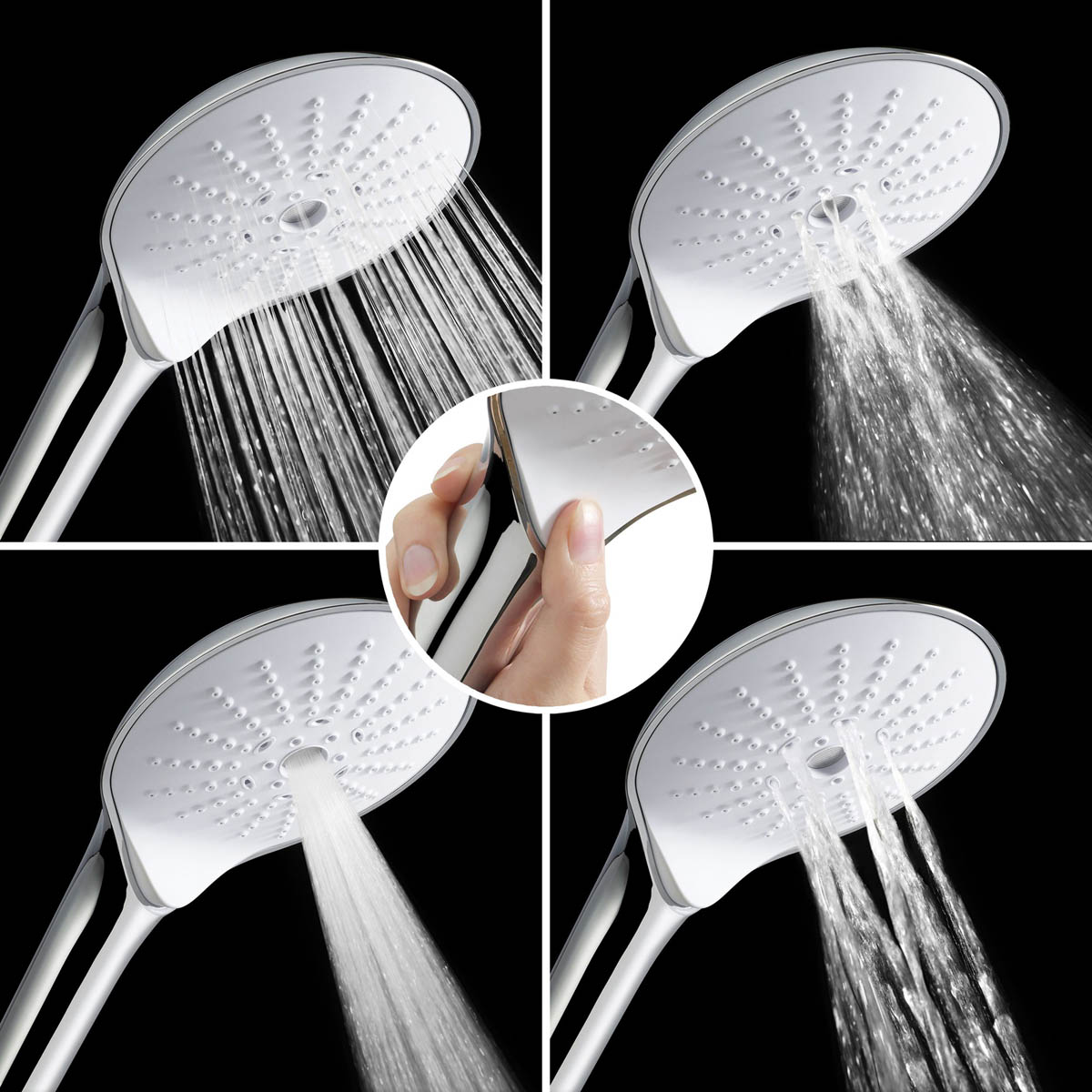 Mira Bathroom Mixer Shower Digital Concealed Chrome 4 Spray Pattern Twin Head - Image 4