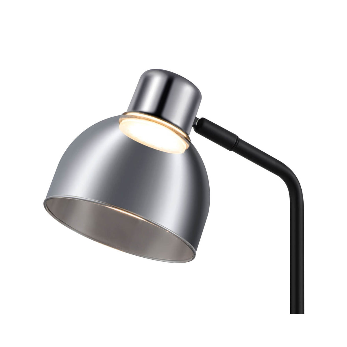 LED Table Lamp Desk Light Touch Control Matt Black Smoked Glass Shade 400lm - Image 4