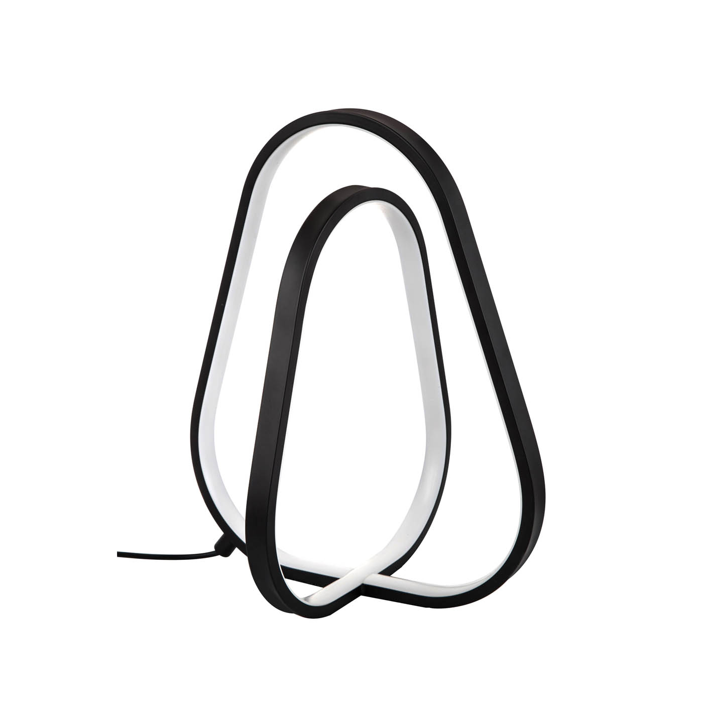 LED Table lamp Matt Black Modern Dimmable Twisted Stylish Livingroom Bedroom - Image 1