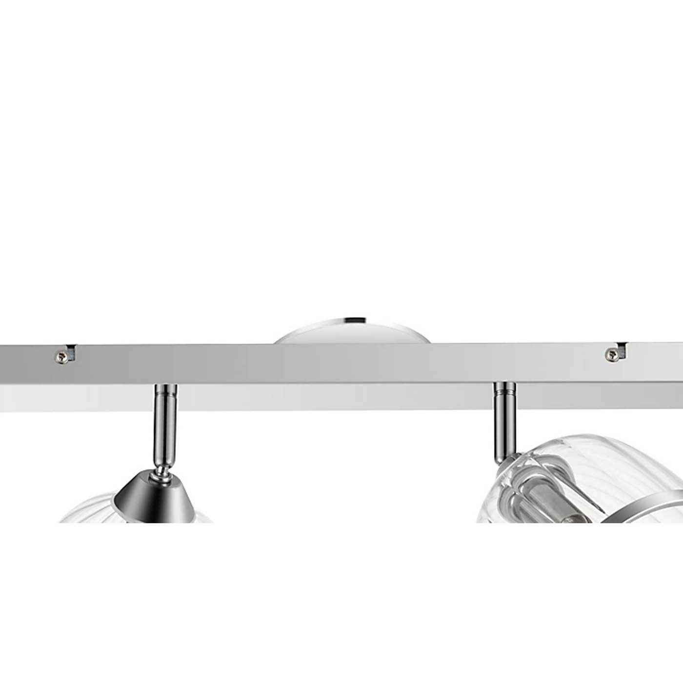 LED Ceiling Spotlight 4 Way Bar Lamp Chrome E14 Modern Living Room Bedroom 10W - Image 4